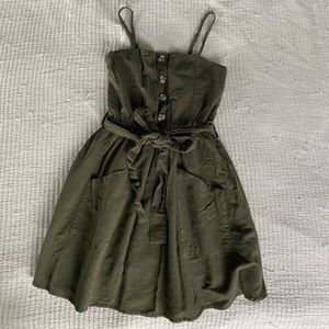 Olive green sundress